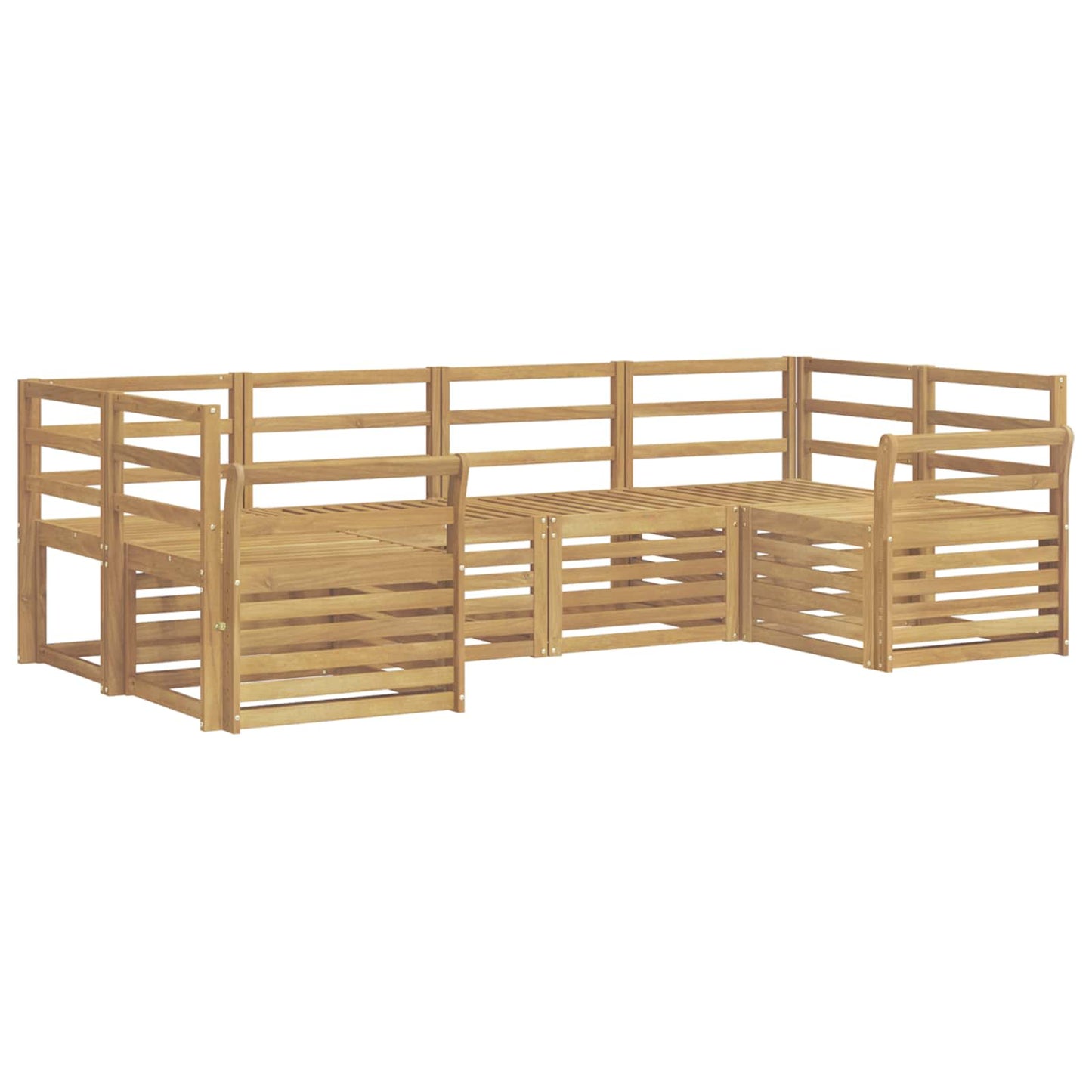 Outdoor Sofa Set 6 pcs White 245 x 130.5 x 73 cm