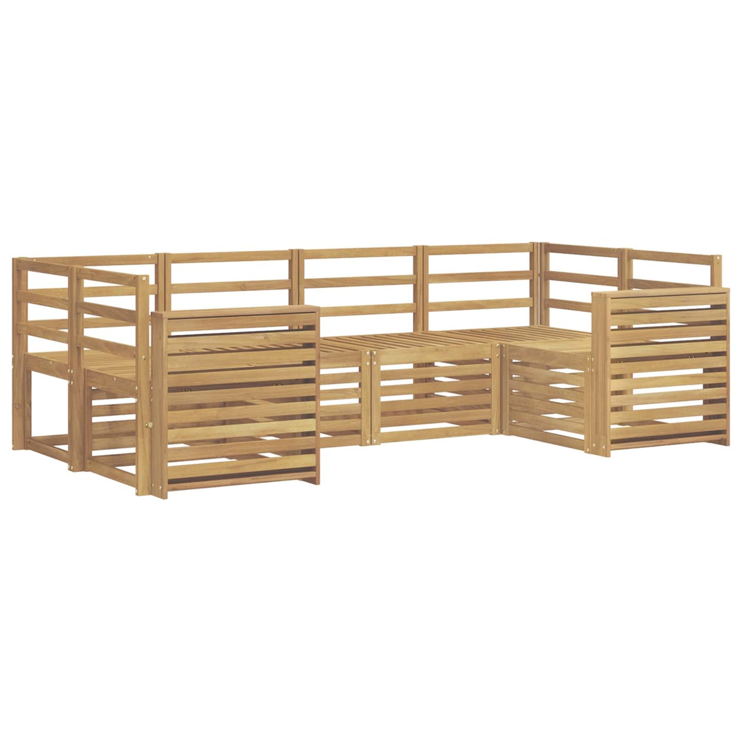 Outdoor Sofa Set 6 pcs White 245 x 132.5 x 73 cm