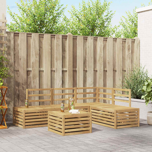 Outdoor Sofa Set 5 Piece White