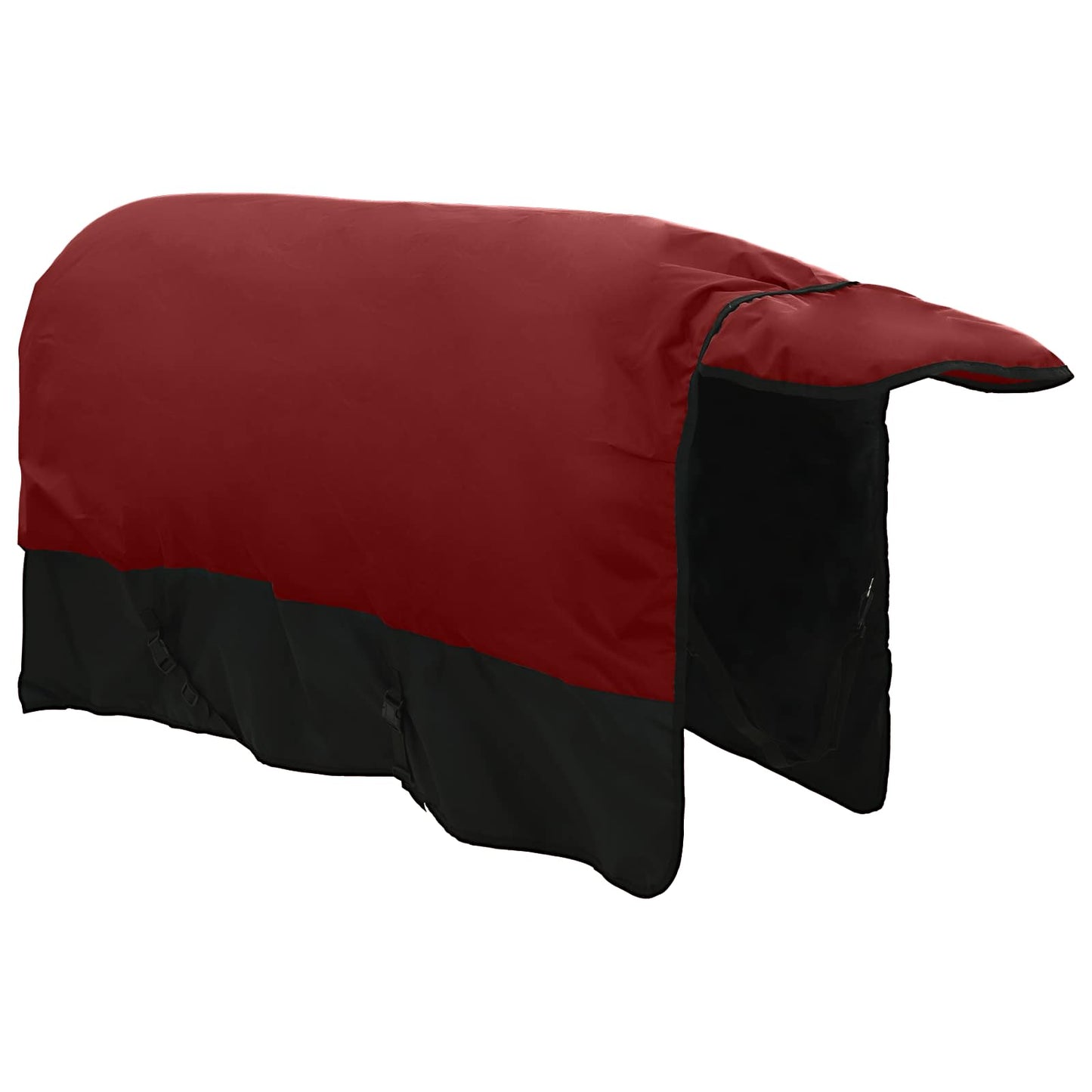 Horse Blanket Bordeaux and Black 105 cm Polyester