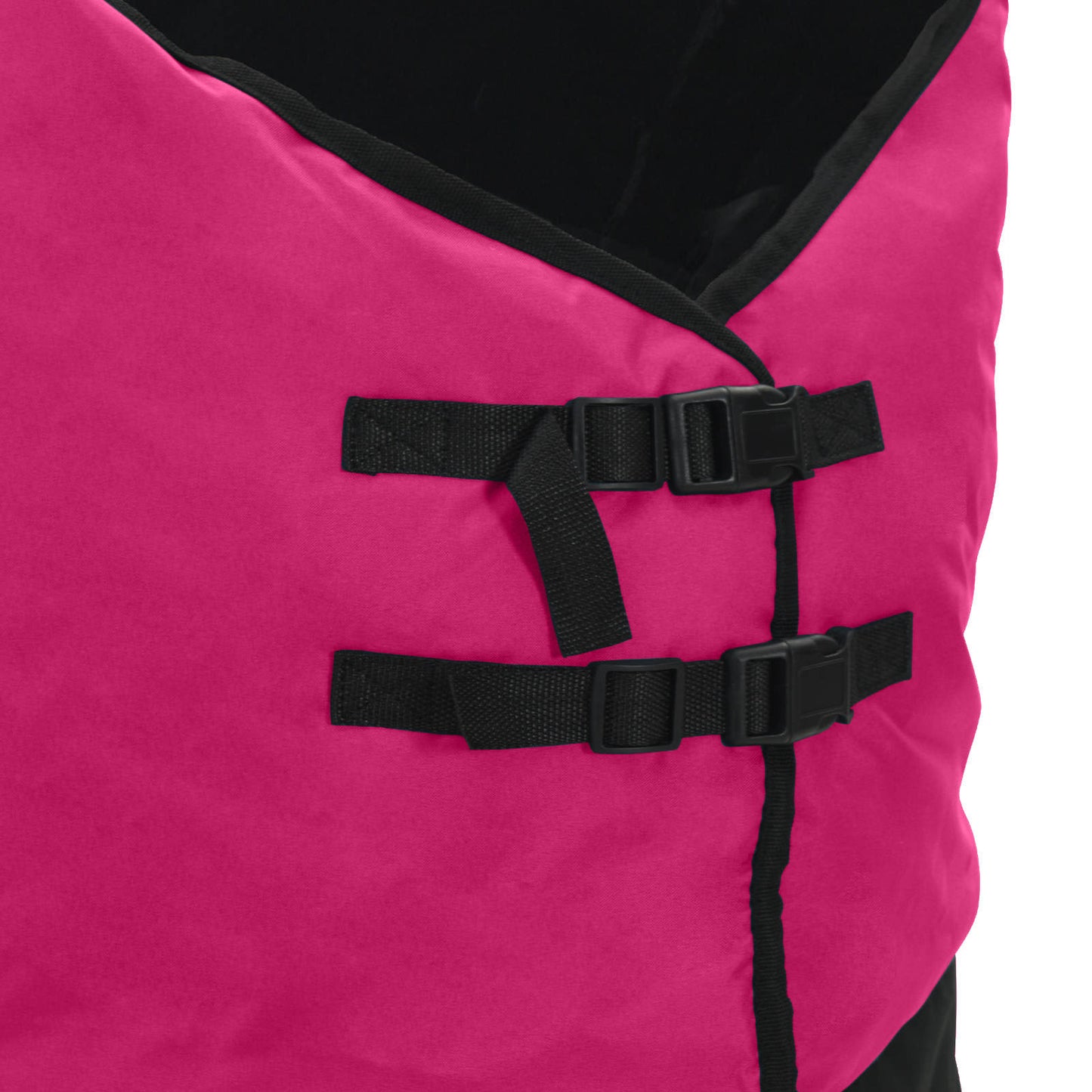 Horse Blanket Pink and Black 165 cm Polyester