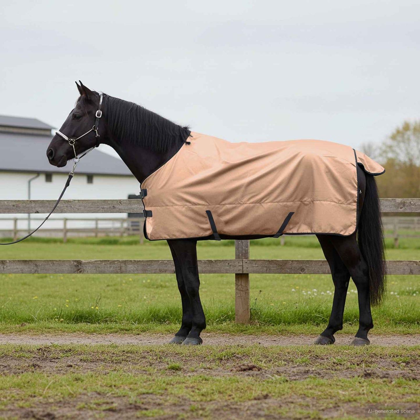 Horse Blanket Cappuccino 155 cm Polyester