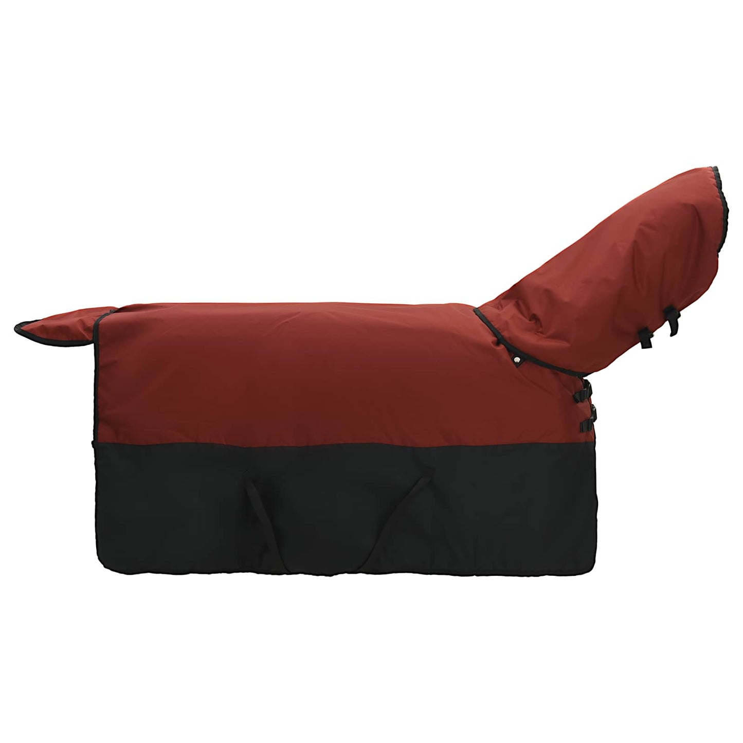 Horse Blanket Bordeaux and Black 125 cm Polyester