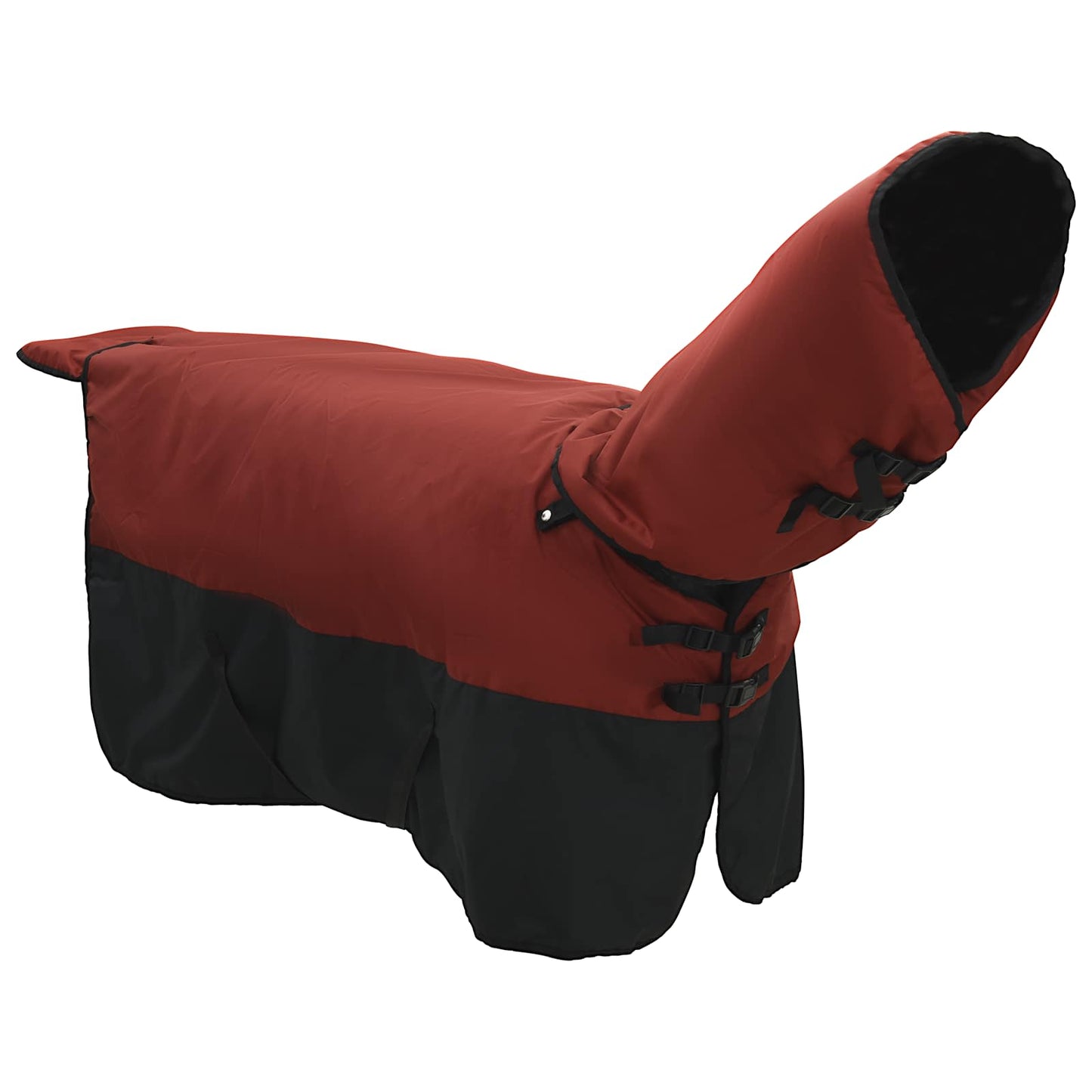Horse Blanket Bordeaux and Black 125 cm Polyester