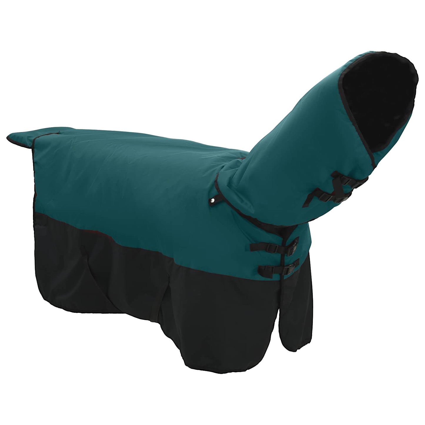 Horse Blanket Dark Green and Black 95 cm Polyester