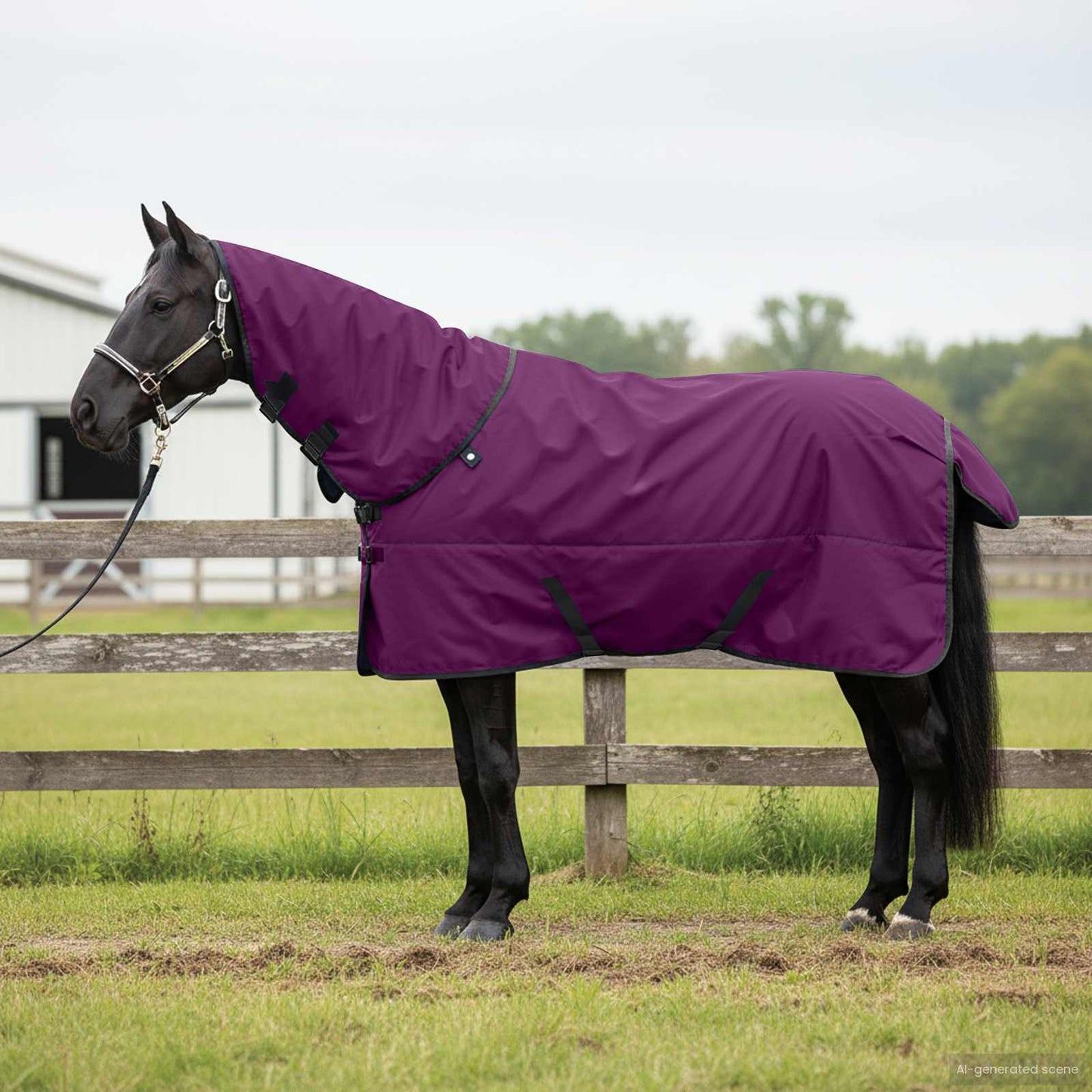 Horse Blanket Full Purple 75 cm Polyester