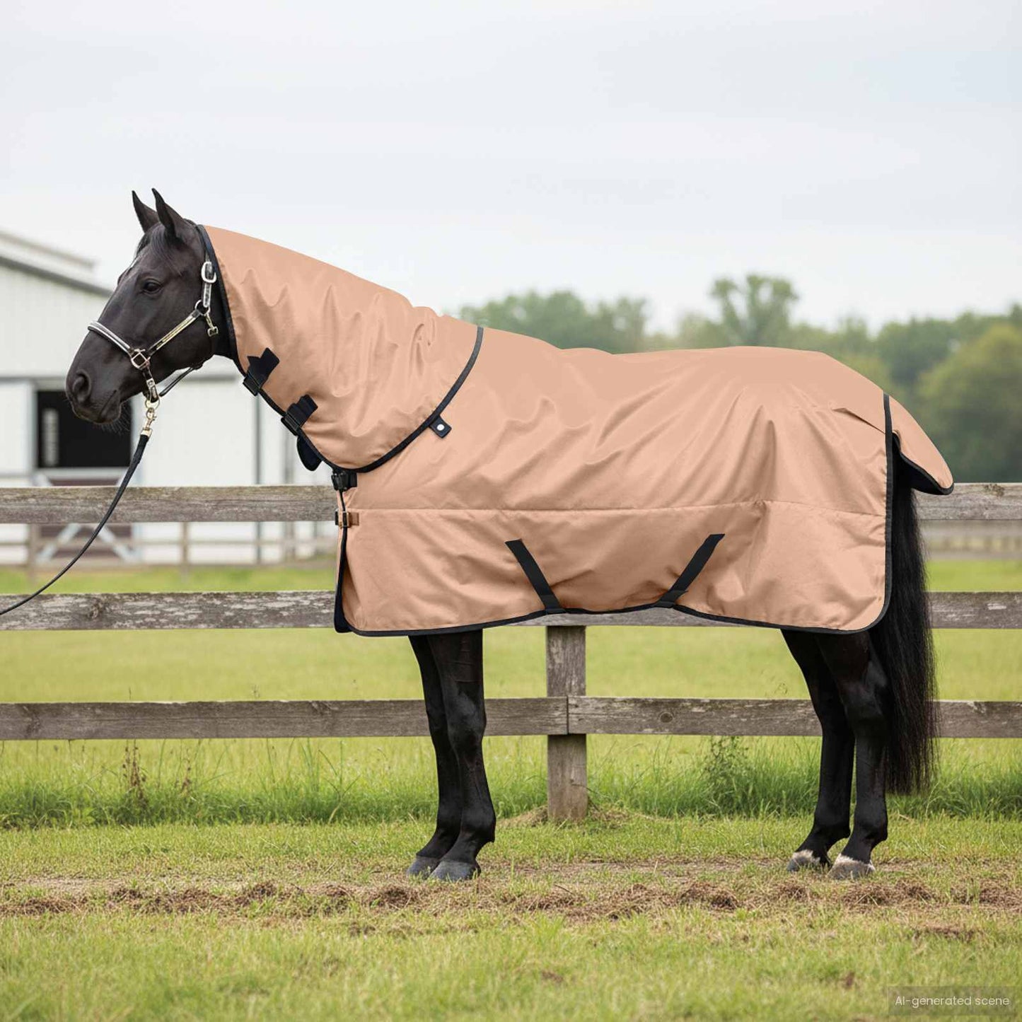 Horse Blanket Cappuccino 125 cm Polyester