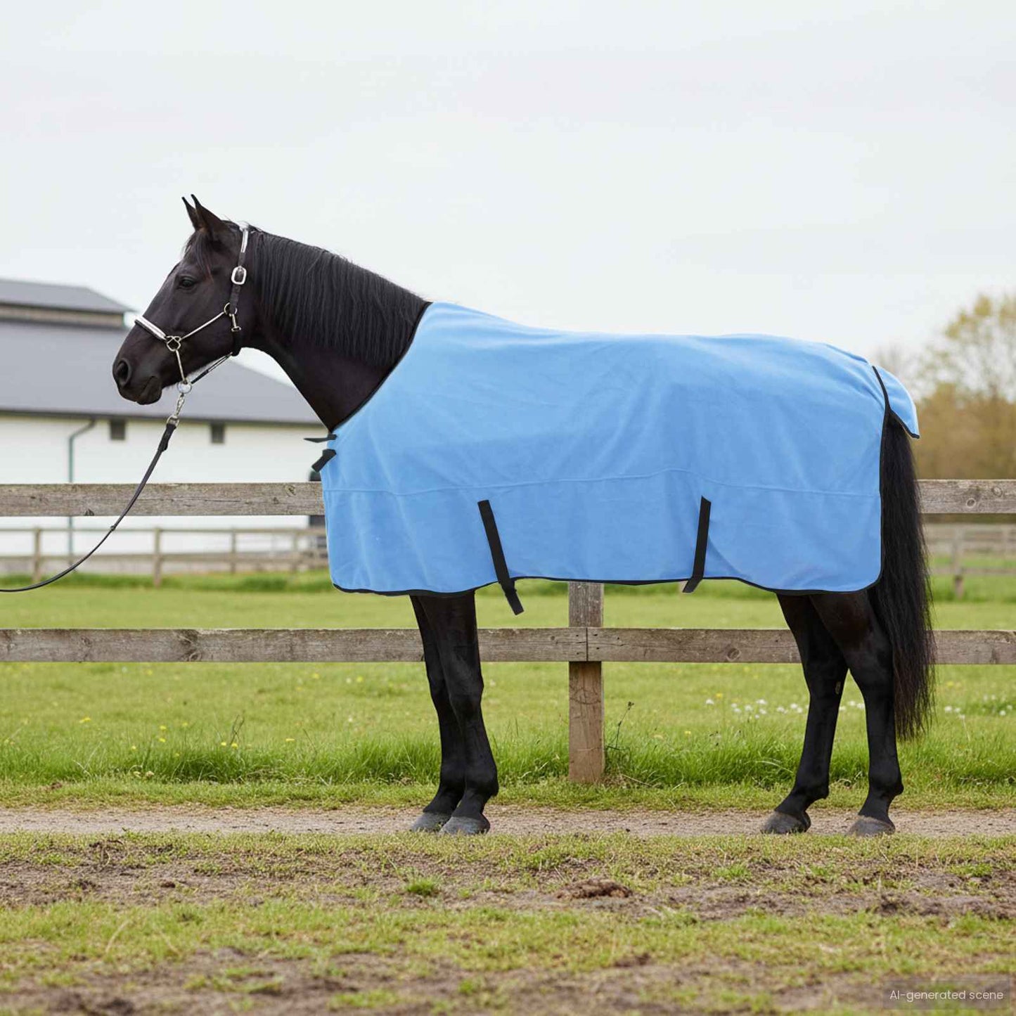 Horse Blanket Full Aqua 135 cm Polyester