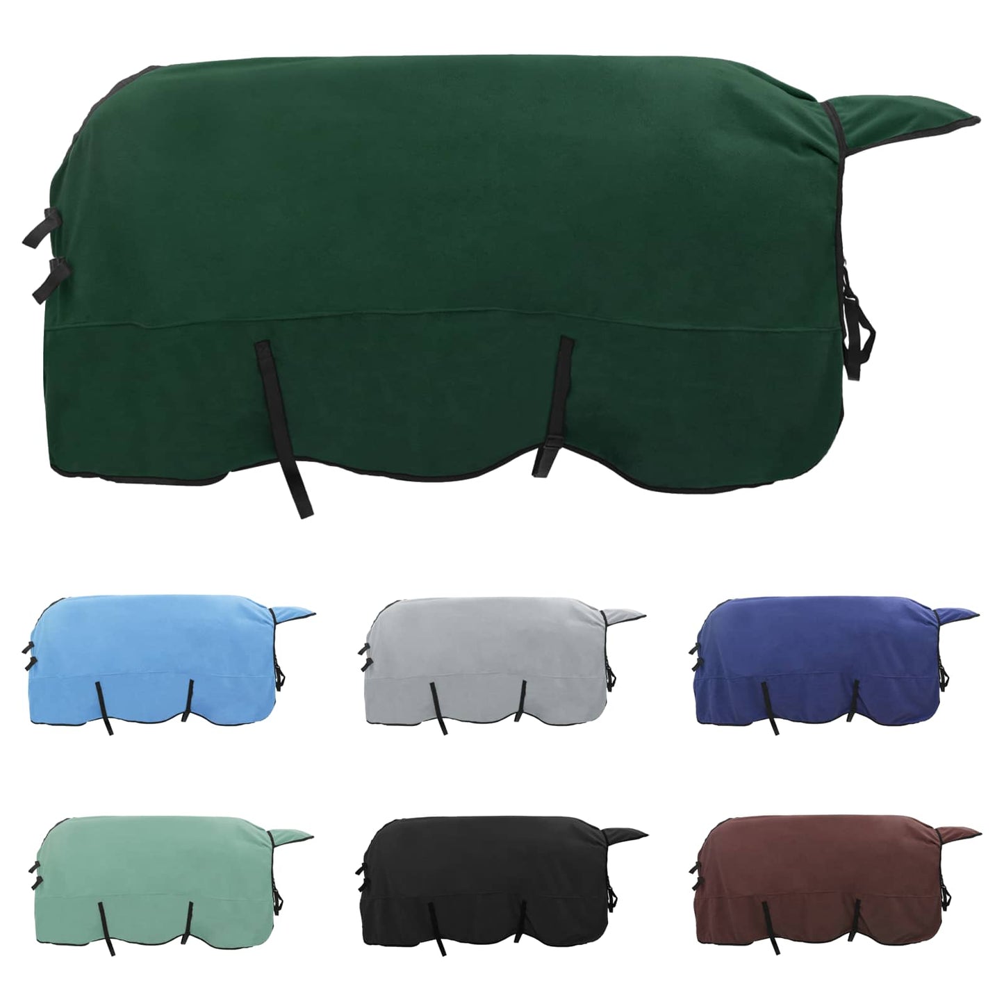 Horse Blanket Full Dark Green 155 cm Polyester