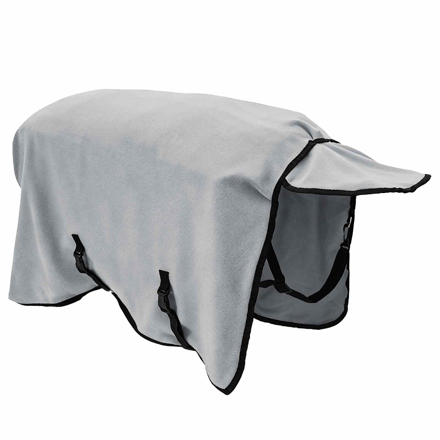 Horse Blanket Full Light Grey and Pink 95 cm Polyester