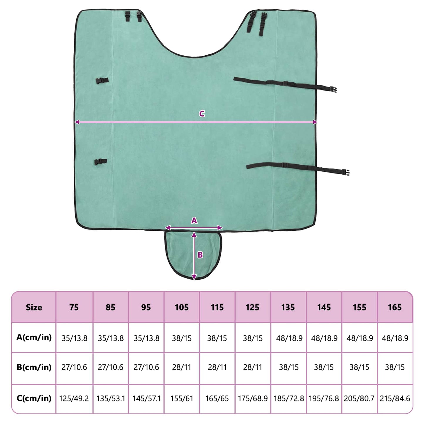 Horse Blanket Special Green 145 cm Polyester