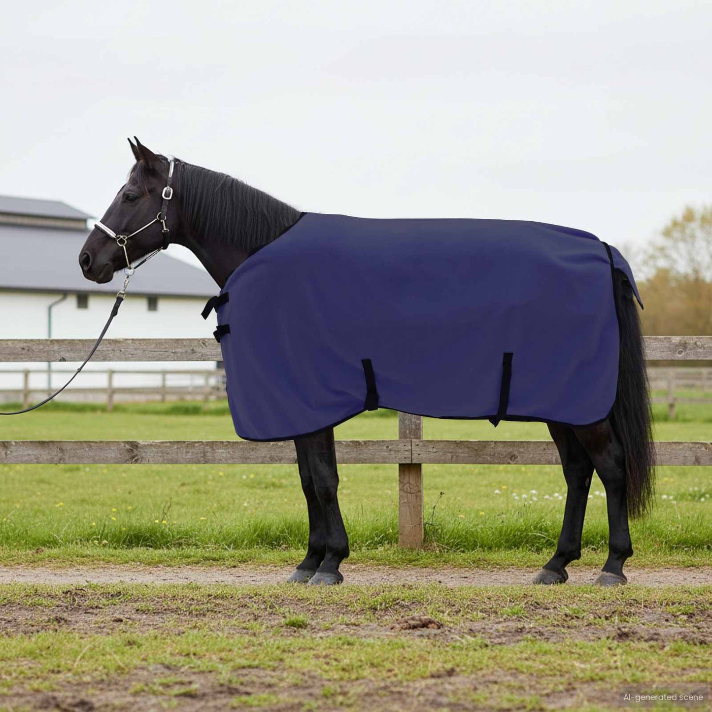 Horse Blanket Navy Blue 95 cm Polyester