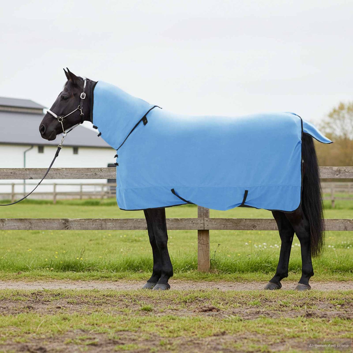 Horse Blanket Full Aqua 165 cm Polyester