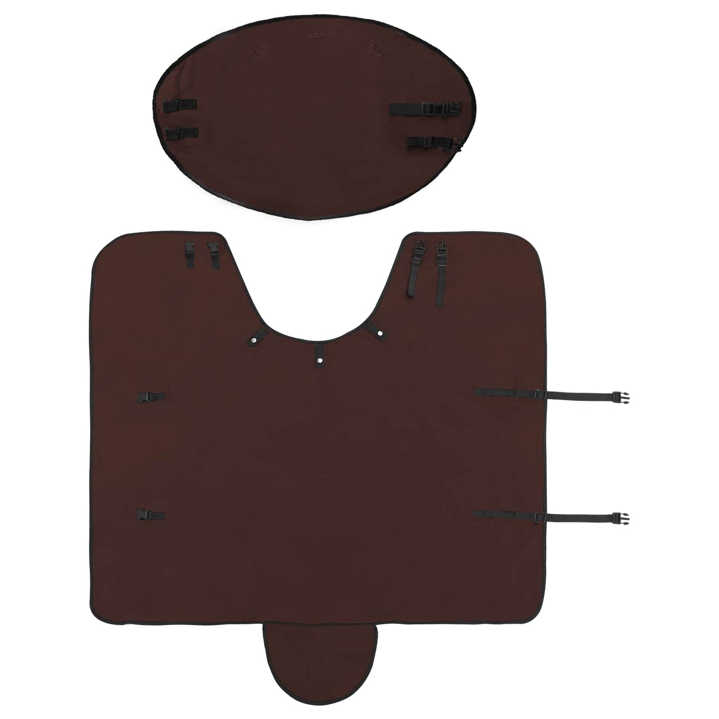 Horse Blanket Full Dark Brown 75 cm Polyester