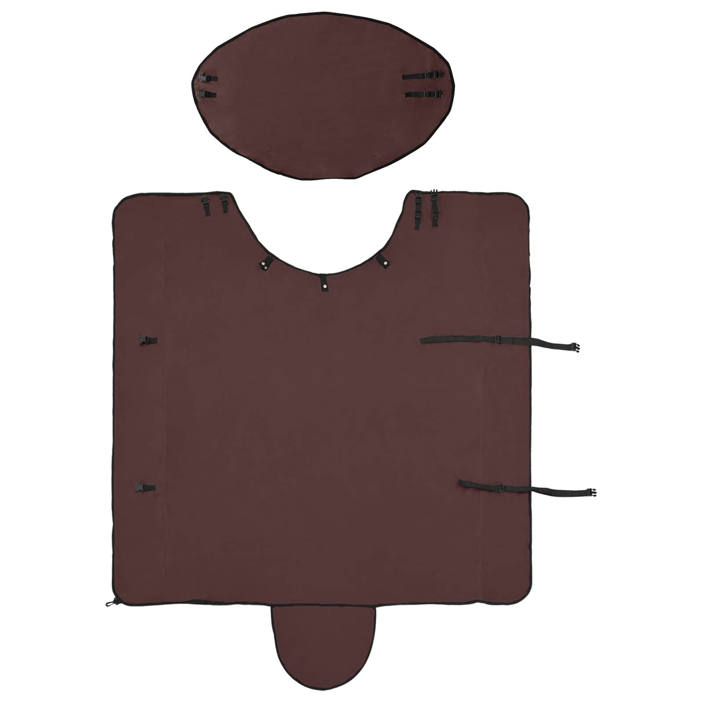 Horse Blanket Full Dark Brown 135 cm Polyester