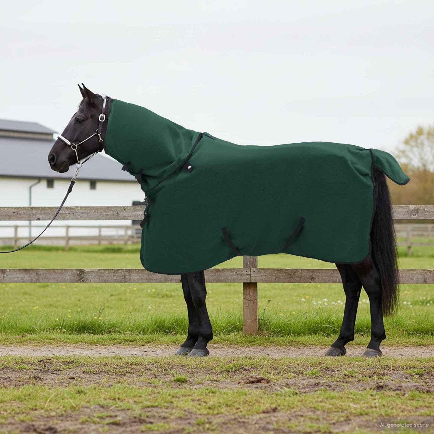 Horse Blanket Full Dark Green 95 cm Polyester