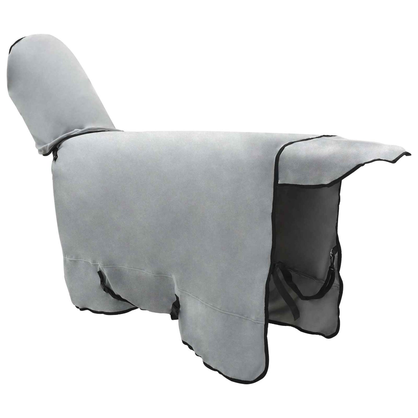 Horse Blanket Full Light Grey and Pink 165 cm Polyester