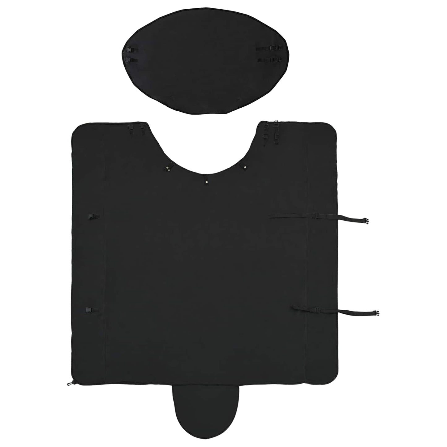 Horse Blanket Black 145 cm Polyester