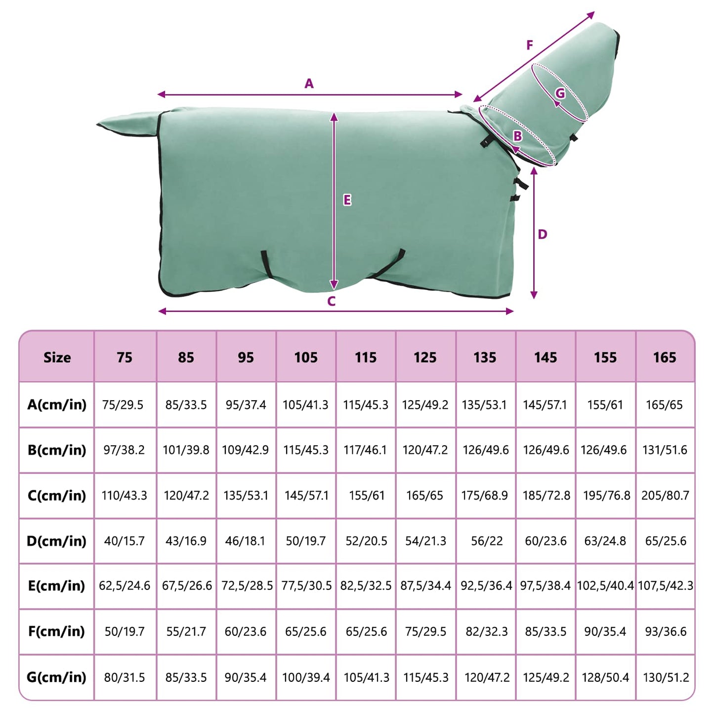 Horse Blanket Special Green 105 cm Polyester