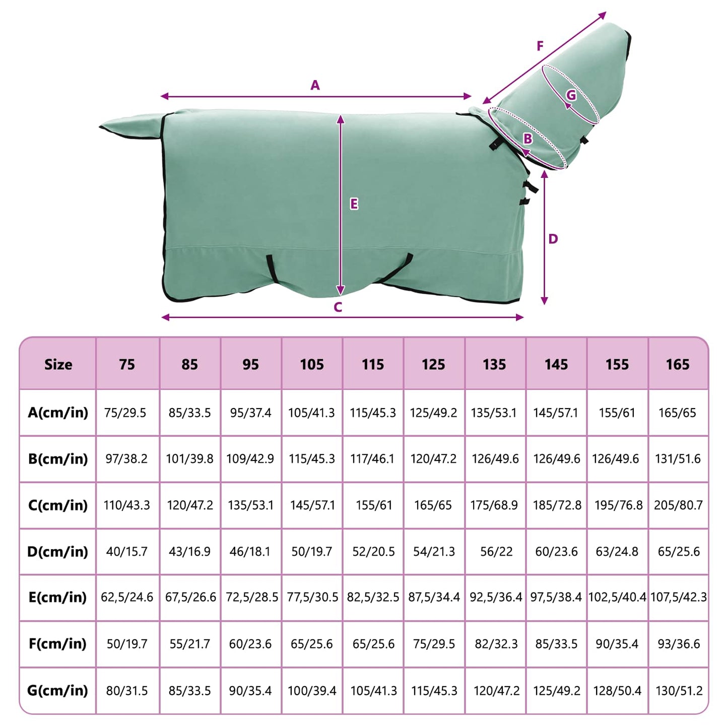 Horse Blanket Special Green 125 cm Polyester