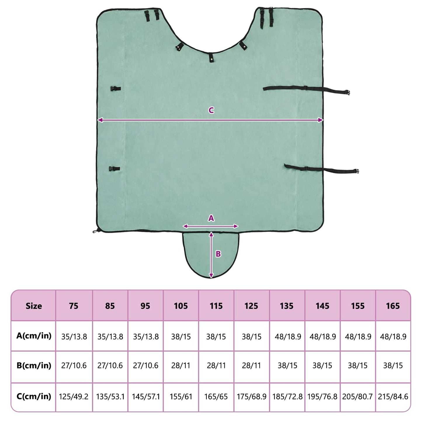 Horse Blanket Special Green 125 cm Polyester