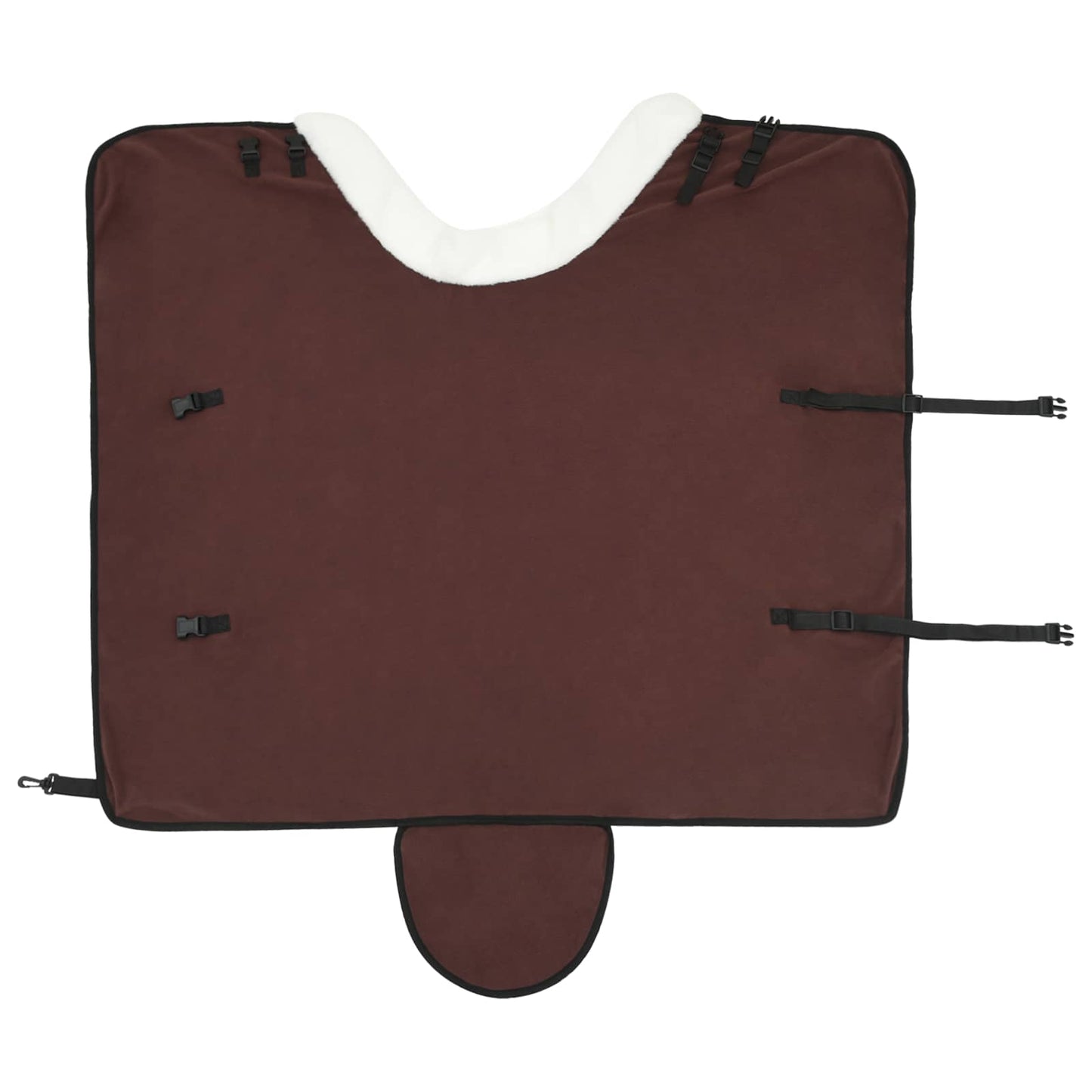 Horse Blanket Full Dark Brown 115 cm Polar fleece