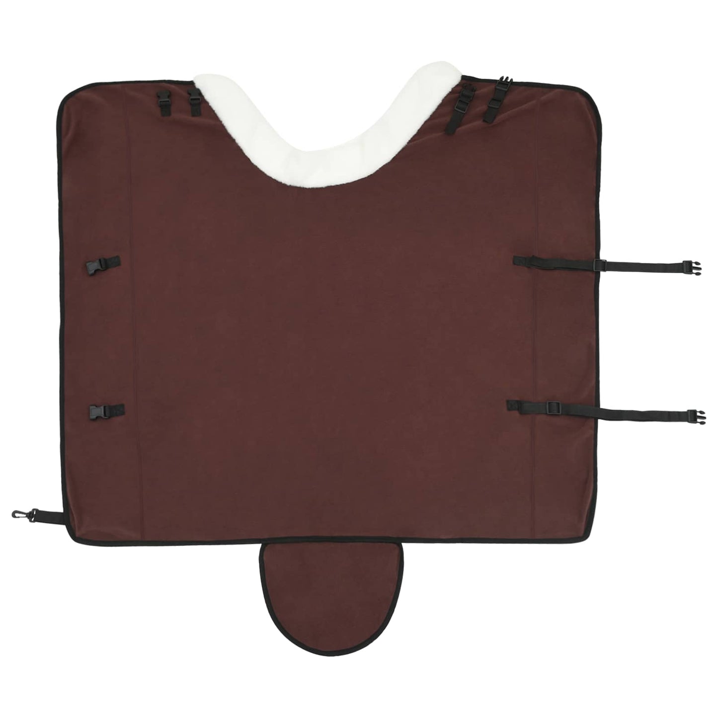 Horse Blanket Full Dark Brown 125 cm Polar fleece