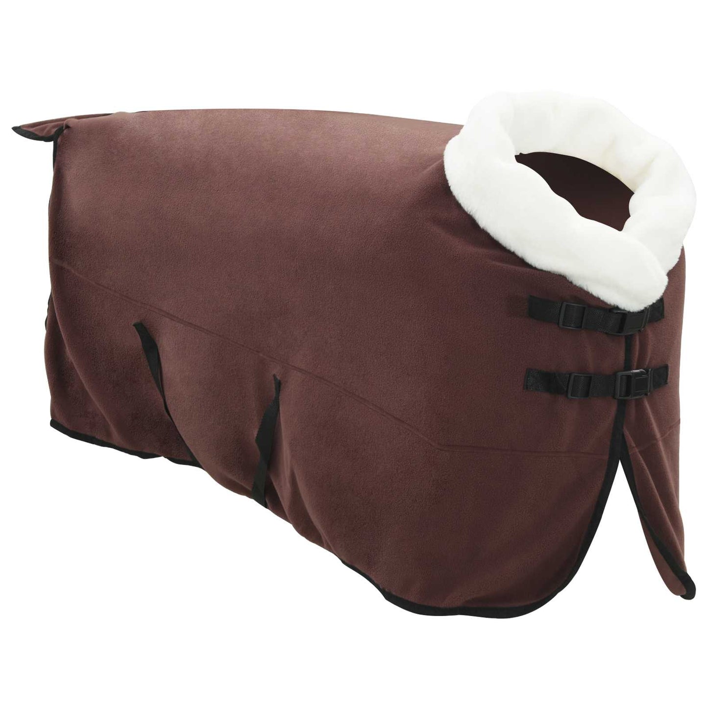Horse Blanket Full Dark Brown 165 cm Polar fleece