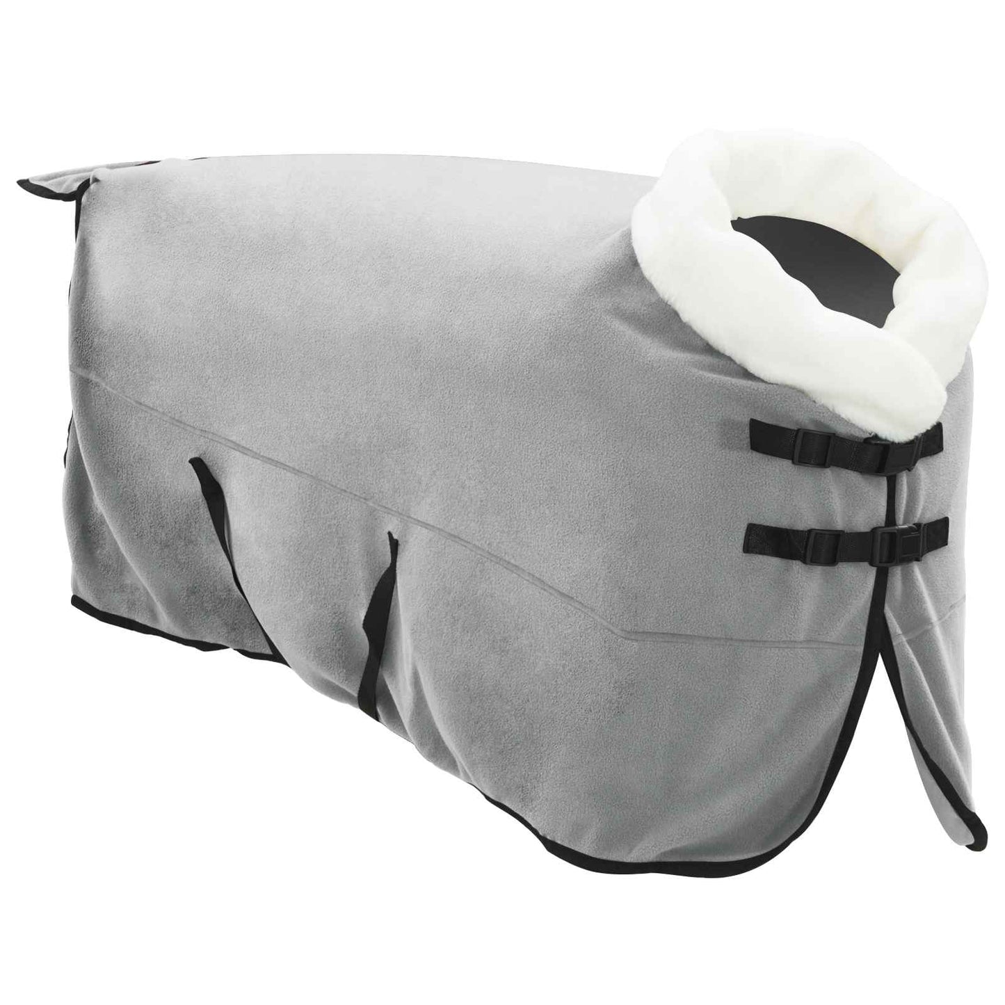 Horse Blanket Full Light Grey and Pink 135 cm Polar fleece