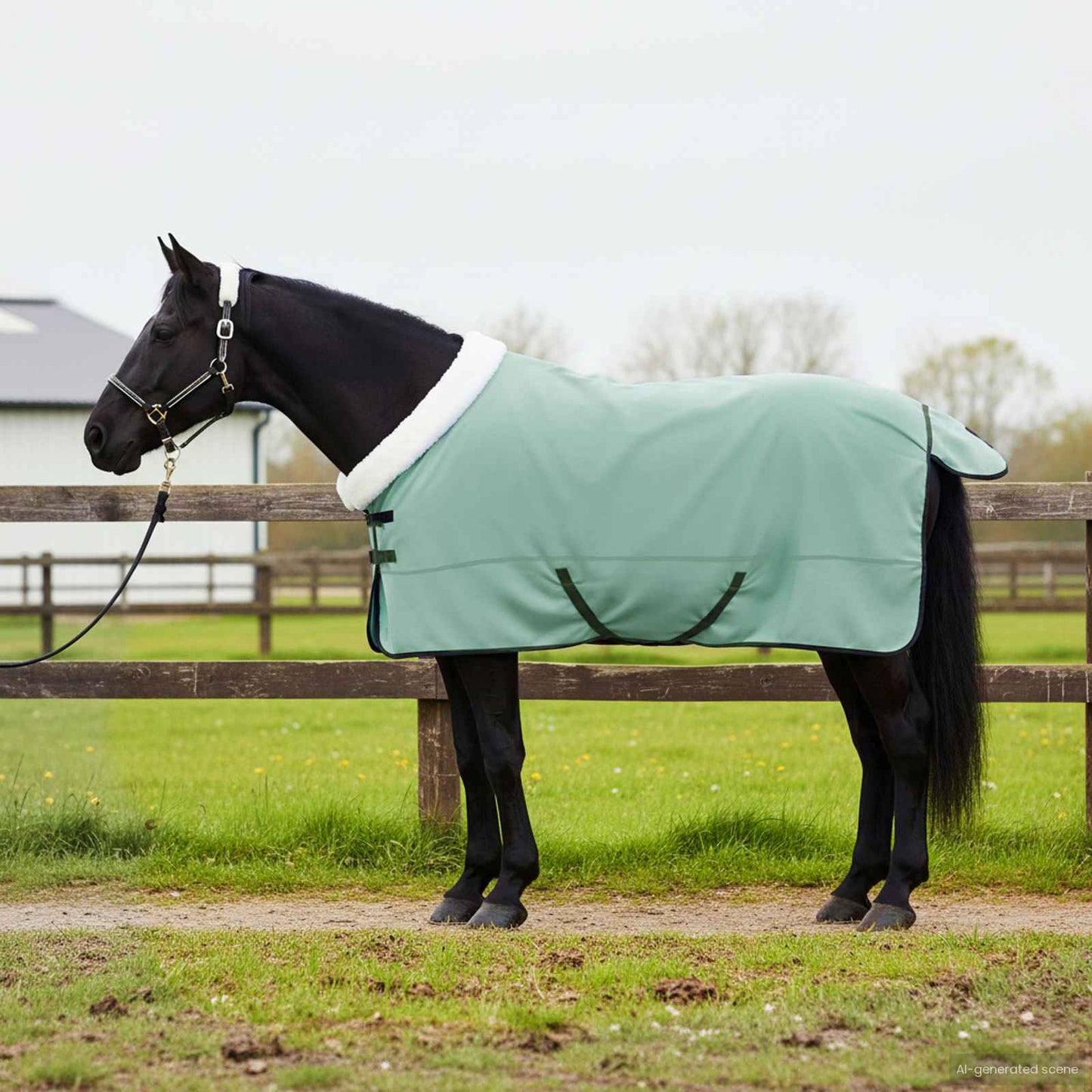Horse Blanket Special Green 145 cm Polar fleece