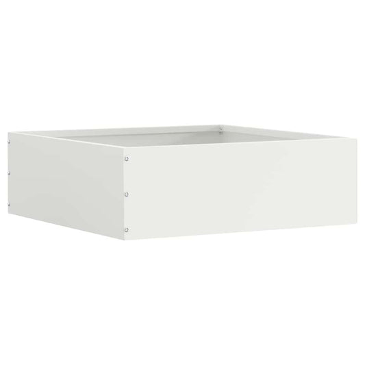 Lawn Edging 40 x 40 x 13 cm Steel White
