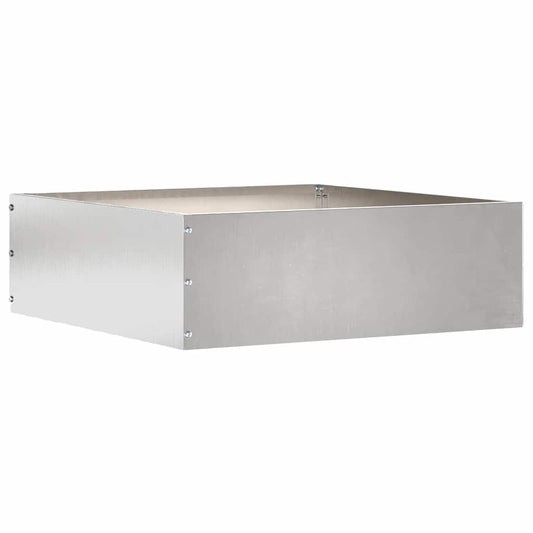 Lawn Edging 40 x 40 x 13 cm Stainless Steel Silver