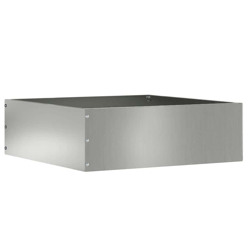 Lawn Edging Silver 40 x 40 x 13 cm Galvanised Steel