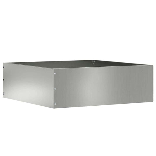 Lawn Edging 40 x 40 x 13 cm Galvanised Steel Silver