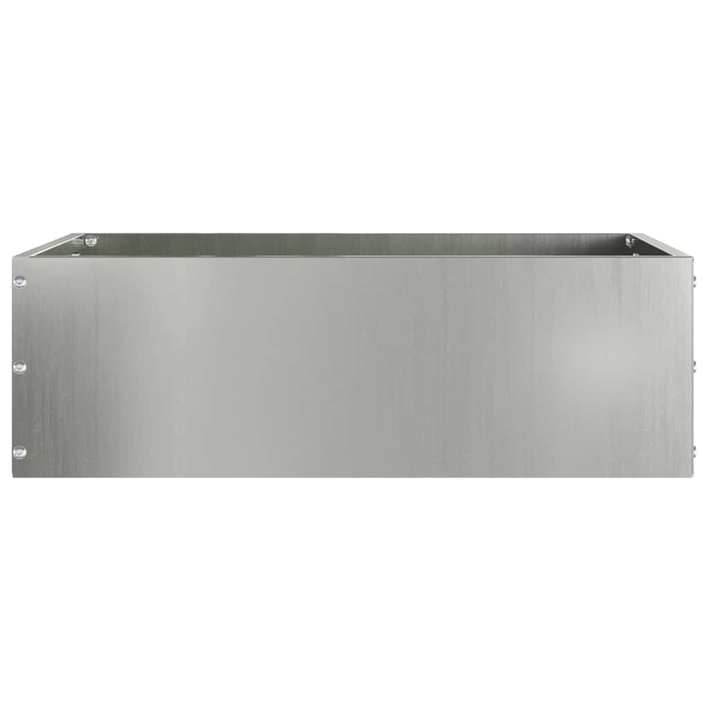 Lawn Edging 6 pcs 40 x 40 x 13 cm Galvanised Steel Silver
