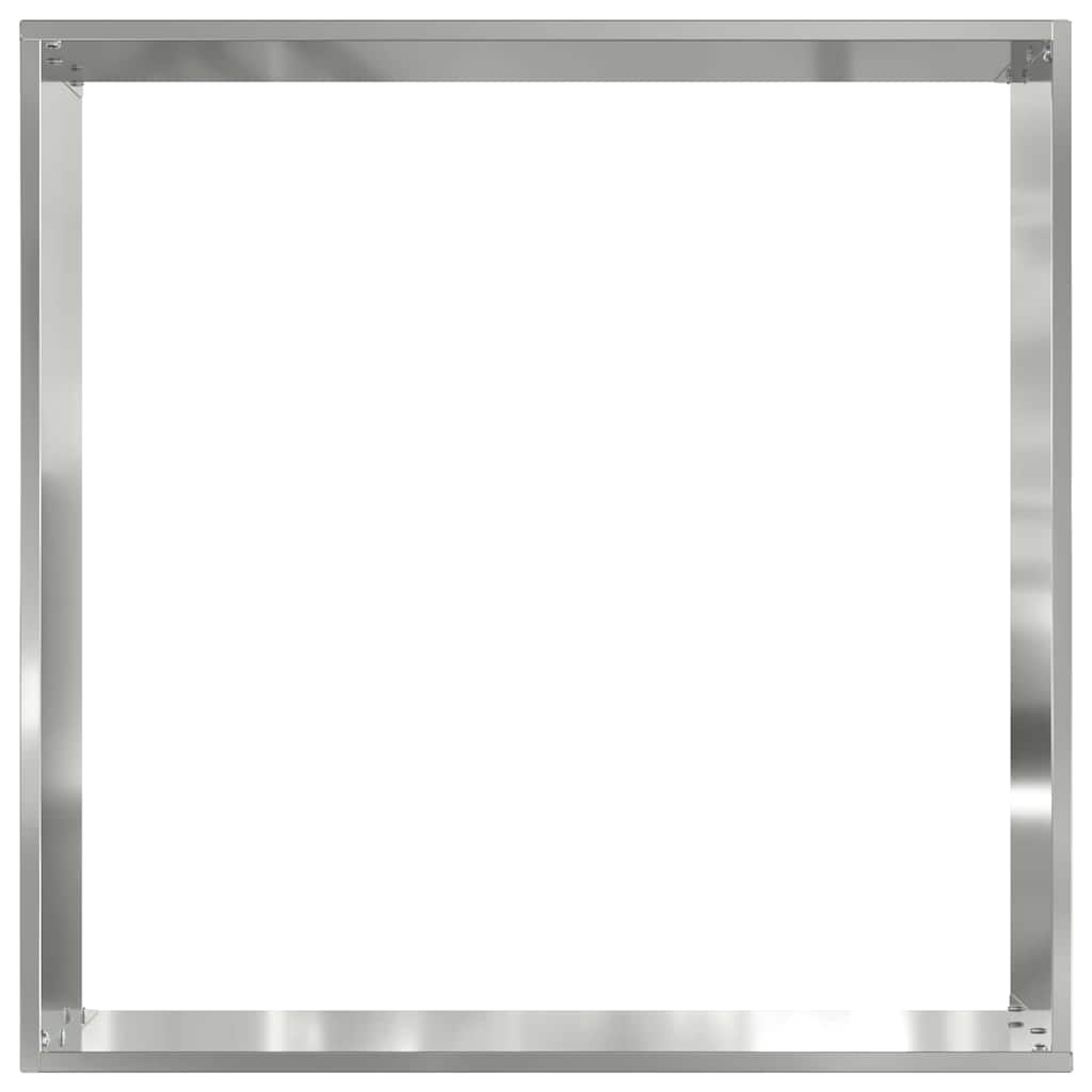 Lawn Edging 6 pcs Silver 40 x 40 x 13 cm Galvanised Steel