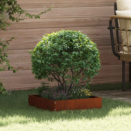 Lawn Edging 40 x 40 x 13 cm Rusty