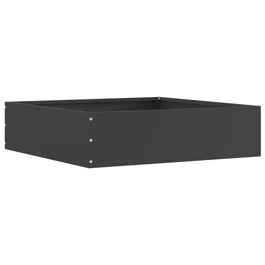 Lawn Edging 50 x 50 x 13 cm Steel Black