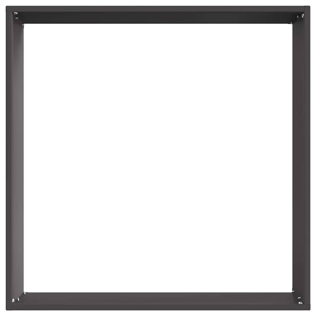 Lawn Edging Black 50 x 50 x 13 cm Steel