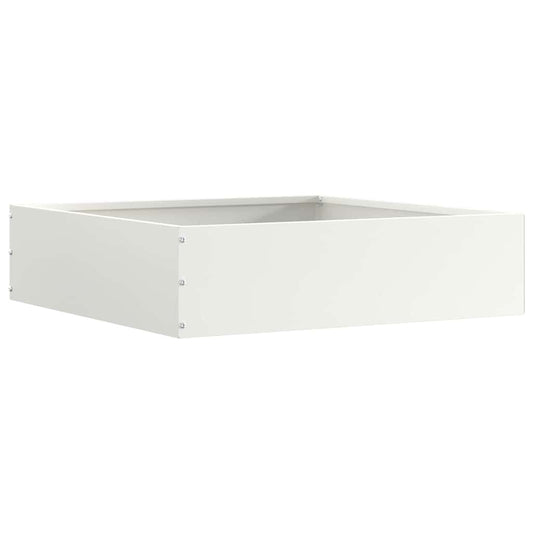 Lawn Edging 50 x 50 x 13 cm Steel White