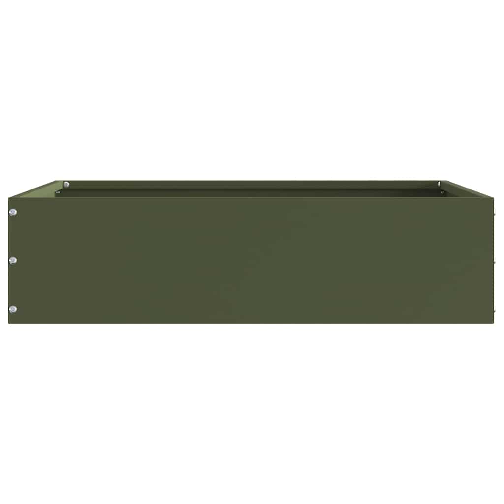Lawn Edging Olive green 50 x 50 x 13 cm Steel