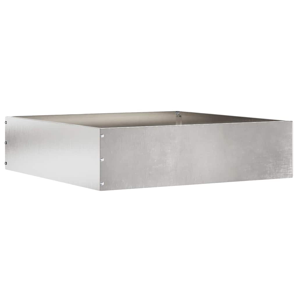 Lawn Edging Silver 50 x 50 x 13 cm Stainless Steel