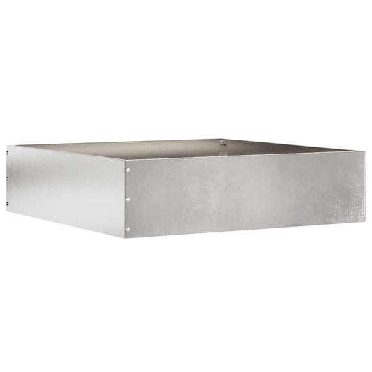 Lawn Edging 50 x 50 x 13 cm Stainless Steel Silver