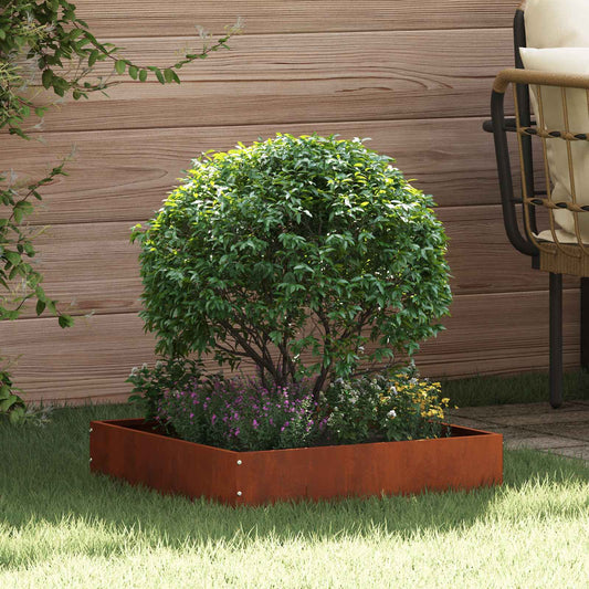 Lawn Edging 50 x 50 x 13 cm Rusty