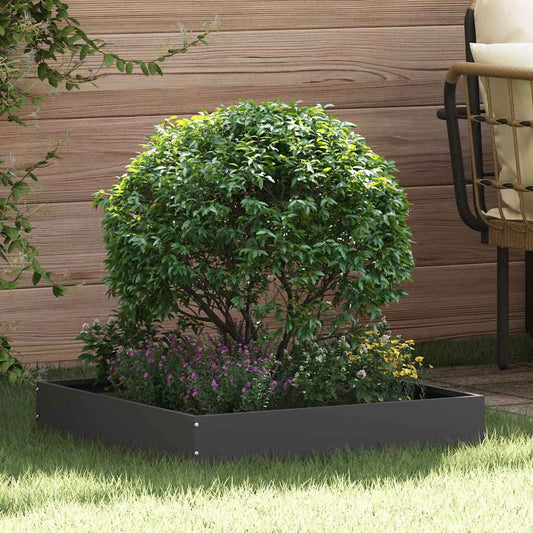 Lawn Edging 60 x 60 x 13 cm Steel Black