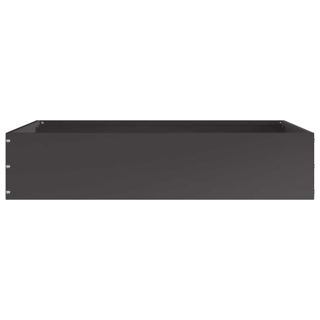 Lawn Edging 6 pcs Black 60 x 60 x 13 cm Steel