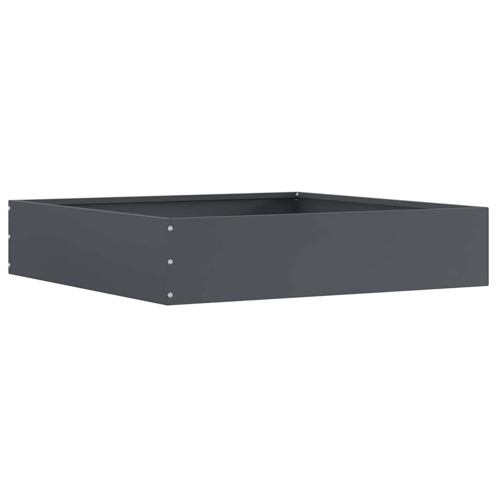 Lawn Edging 6 pcs Anthracite 60 x 60 x 13 cm Steel