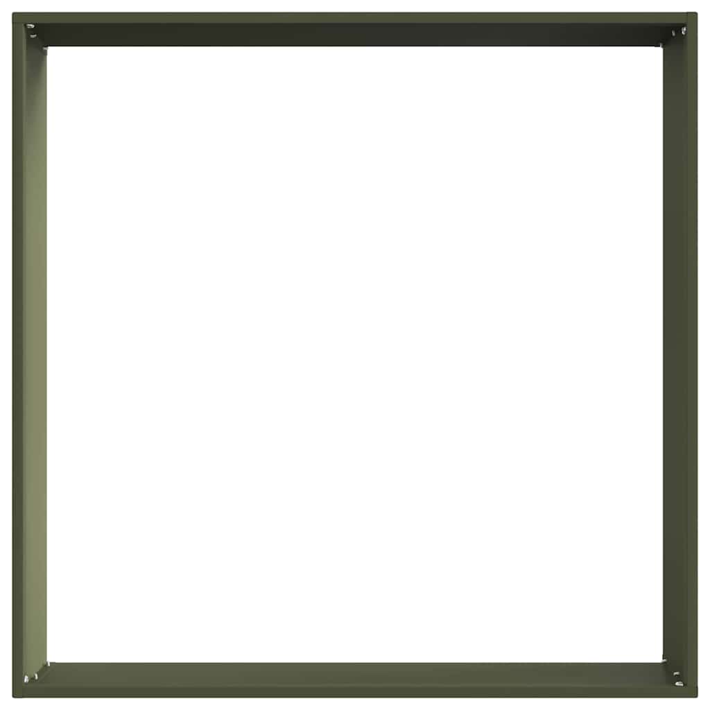 Lawn Edging Olive Green 60 x 60 x 13 cm Steel