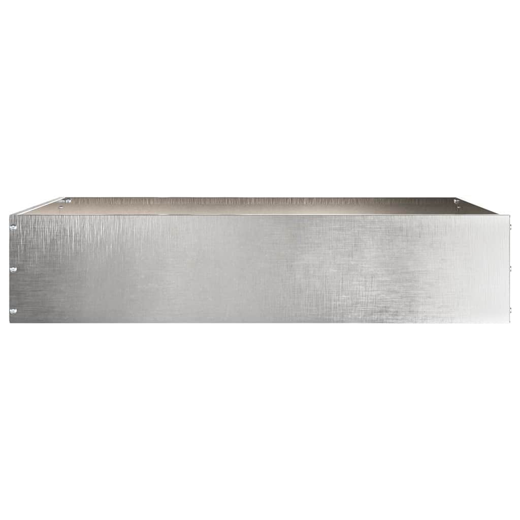 Lawn Edging 6 pcs 60 x 60 x 13 cm Stainless Steel Silver