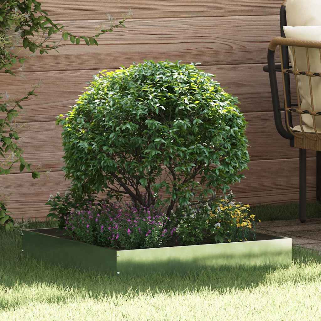 Lawn Edging 60 x 60 x 13 cm Galvanised Steel Silver